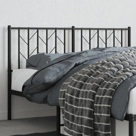 Cabecero de metal negro 140 cm de , Cabeceros y pies de cama - Ref: Foro24-374470, Precio: 33,07 €, Descuento: %