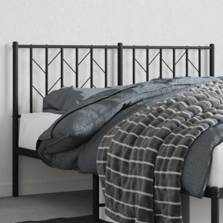 Kopfteil aus schwarzem Metall, 140 cm von , Kopf- und Fußteile - Ref: Foro24-374470, Preis: 33,61 €, Rabatt: %