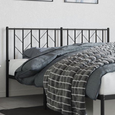 Kopfteil aus schwarzem Metall, 160 cm von , Kopf- und Fußteile - Ref: Foro24-374472, Preis: 34,27 €, Rabatt: %