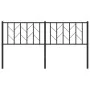 Cabecero de metal negro 160 cm de , Cabeceros y pies de cama - Ref: Foro24-374472, Precio: 33,73 €, Descuento: %
