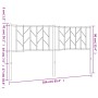Kopfteil aus schwarzem Metall, 160 cm von , Kopf- und Fußteile - Ref: Foro24-374472, Preis: 34,27 €, Rabatt: %