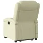 Sillón reclinable masaje eléctrico de pie cuero auténtico crema de , Sillones - Ref: Foro24-3204276, Precio: 462,91 €, Descue...