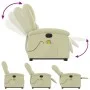 Elektrischer Massage-Fernsehsessel aus echtem cremefarbenem Leder mit Fußstütze. von , Sessel - Ref: Foro24-3204276, Preis: 4...