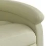 Sillón reclinable masaje eléctrico de pie cuero auténtico crema de , Sillones - Ref: Foro24-3204276, Precio: 462,91 €, Descue...