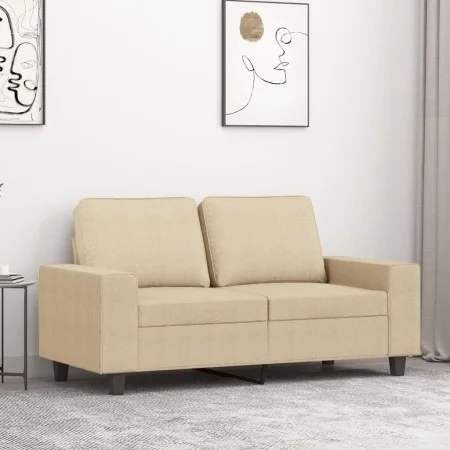 Sofá de 2 plazas de tela color crema 120 cm by , Sofas - Ref: Foro24-359385, Price: 252,45 €, Discount: %
