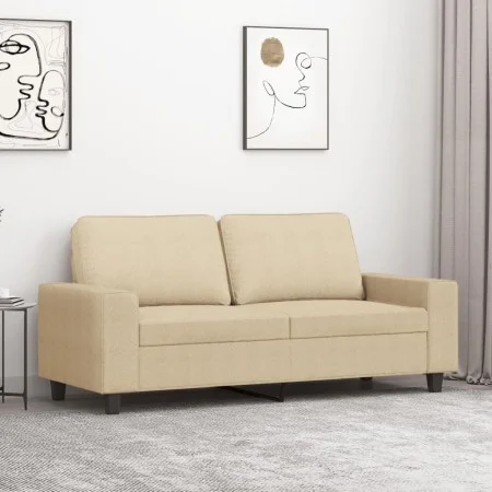 Zweisitziges cremefarbenes Stoffsofa, 140 cm. von , Sofas - Ref: Foro24-359393, Preis: 236,17 €, Rabatt: %