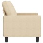 Sofá de 2 plazas de tela color crema 140 cm de , Sofás - Ref: Foro24-359393, Precio: 226,14 €