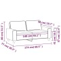 Zweisitziges cremefarbenes Stoffsofa, 140 cm. von , Sofas - Ref: Foro24-359393, Preis: 239,52 €, Rabatt: %