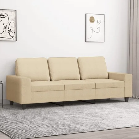 Sofá de 3 plazas de tela crema 180 cm by , Sofas - Ref: Foro24-359401, Price: 281,80 €, Discount: %