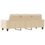 Sofá de 3 plazas de tela crema 180 cm by , Sofas - Ref: Foro24-359401, Price: 281,80 €, Discount: %
