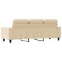 Sofá de 3 plazas de tela crema 180 cm by , Sofas - Ref: Foro24-359401, Price: 283,04 €, Discount: %