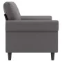 Sofá de 2 plazas de cuero sintético gris 140 cm by , Sofas - Ref: Foro24-359506, Price: 229,61 €, Discount: %