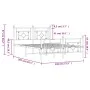 Estructura cama metal con cabecero y estribo blanco 140x200 cm de , Camas y somieres - Ref: Foro24-374407, Precio: 106,88 €, ...