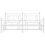 Metallbettgestell mit Kopf- und Fußteil weiß 183x213 cm von , Betten und Lattenroste - Ref: Foro24-374411, Preis: 124,75 €, R...