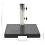 Black square granite parasol base 20 kg by vidaXL, Umbrella bases - Ref: Foro24-45066, Price: 65,88 €, Discount: %