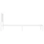 Estructura de cama de metal con cabecero blanco 90x200 cm de , Camas y somieres - Ref: Foro24-374479, Precio: 62,45 €, Descue...