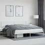 Estructura de cama con cabecero metal blanca 200x200 cm de , Camas y somieres - Ref: Foro24-374493, Precio: 115,66 €, Descuen...