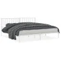Estructura de cama con cabecero metal blanca 200x200 cm de , Camas y somieres - Ref: Foro24-374493, Precio: 115,66 €, Descuen...