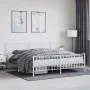 Metallbettgestell mit Kopf- und Fußteil weiß 183x213 cm von , Betten und Lattenroste - Ref: Foro24-374509, Preis: 115,59 €, R...