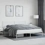 Estructura de cama de metal con cabecero blanco 183x213 cm de , Camas y somieres - Ref: Foro24-374491, Precio: 93,00 €, Descu...