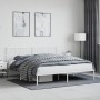 Metallbettgestell mit weißem Kopfteil 183x213 cm von , Betten und Lattenroste - Ref: Foro24-374491, Preis: 94,20 €, Rabatt: %