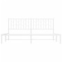 Metallbettgestell mit weißem Kopfteil 183x213 cm von , Betten und Lattenroste - Ref: Foro24-374491, Preis: 94,20 €, Rabatt: %