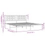 Metallbettgestell mit weißem Kopfteil 183x213 cm von , Betten und Lattenroste - Ref: Foro24-374491, Preis: 94,20 €, Rabatt: %