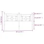 Cabecero de metal blanco 180 cm de , Cabeceros y pies de cama - Ref: Foro24-374424, Precio: 37,51 €, Descuento: %