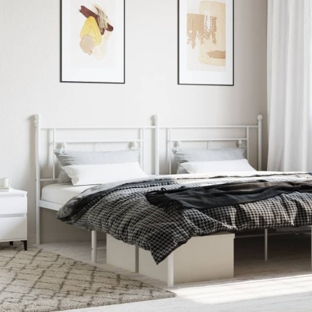 Kopfteil aus weißem Metall, 200 cm von , Kopf- und Fußteile - Ref: Foro24-374426, Preis: 42,04 €, Rabatt: %