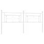 White metal headboard 200 cm by , Headboards and footboards - Ref: Foro24-374426, Price: 41,44 €, Discount: %