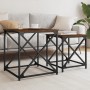 Mesas de centro apilables 2 pzas madera ingeniería roble marrón by , Coffee table - Ref: Foro24-838947, Price: 40,50 €, Disco...