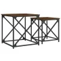 Mesas de centro apilables 2 pzas madera ingeniería roble marrón by , Coffee table - Ref: Foro24-838947, Price: 40,16 €, Disco...