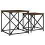 Mesas de centro apilables 2 pzas madera ingeniería roble marrón by , Coffee table - Ref: Foro24-838947, Price: 40,50 €, Disco...