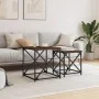 Mesas de centro apilables 2 pzas madera ingeniería roble marrón by , Coffee table - Ref: Foro24-838947, Price: 40,16 €, Disco...