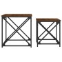 Stapelbare Couchtische, 2 Stück, Eichenholz in Braun, Ingenieurholz von , Couchtisch - Ref: Foro24-838947, Preis: 40,50 €, Ra...