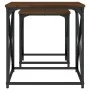 Mesas de centro apilables 2 pzas madera ingeniería roble marrón by , Coffee table - Ref: Foro24-838947, Price: 40,16 €, Disco...