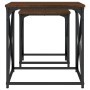 Mesas de centro apilables 2 pzas madera ingeniería roble marrón by , Coffee table - Ref: Foro24-838947, Price: 40,50 €, Disco...