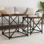 Stapelbare Couchtische, 2 Stück, Eichenholz in Rauchoptik. von , Couchtisch - Ref: Foro24-838945, Preis: 38,61 €, Rabatt: %