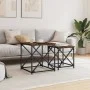Stapelbare Couchtische, 2 Stück, Eichenholz in Rauchoptik. von , Couchtisch - Ref: Foro24-838945, Preis: 38,61 €, Rabatt: %