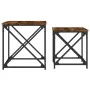 Mesas de centro apilables 2 pzas madera ingeniería roble humo by , Coffee table - Ref: Foro24-838945, Price: 38,61 €, Discoun...