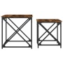 Stapelbare Couchtische, 2 Stück, Eichenholz in Rauchoptik. von , Couchtisch - Ref: Foro24-838945, Preis: 43,31 €, Rabatt: %