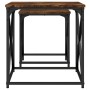 Mesas de centro apilables 2 pzas madera ingeniería roble humo by , Coffee table - Ref: Foro24-838945, Price: 43,31 €, Discoun...