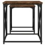 Stapelbare Couchtische, 2 Stück, Eichenholz in Rauchoptik. von , Couchtisch - Ref: Foro24-838945, Preis: 38,61 €, Rabatt: %