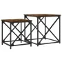 Mesas de centro apilables 2 pzas madera ingeniería roble humo by , Coffee table - Ref: Foro24-838945, Price: 38,61 €, Discoun...