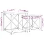 Mesas de centro apilables 2 pzas madera ingeniería roble humo by , Coffee table - Ref: Foro24-838945, Price: 38,61 €, Discoun...