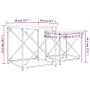 Mesas de centro apilables 2 pzas madera ingeniería roble humo by , Coffee table - Ref: Foro24-838945, Price: 43,31 €, Discoun...
