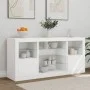 Aparador con luces LED blanco 142,5x37x67 cm by , Sideboards - Ref: Foro24-3209086, Price: 181,10 €, Discount: %