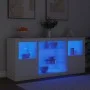 Sideboard mit LED-Lichtern weiß 142,5x37x67 cm von , Sideboards - Ref: Foro24-3209086, Preis: 181,10 €, Rabatt: %