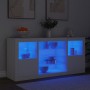 Sideboard mit LED-Lichtern weiß 142,5x37x67 cm von , Sideboards - Ref: Foro24-3209086, Preis: 185,18 €, Rabatt: %