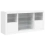 Sideboard mit LED-Lichtern weiß 142,5x37x67 cm von , Sideboards - Ref: Foro24-3209086, Preis: 181,10 €, Rabatt: %